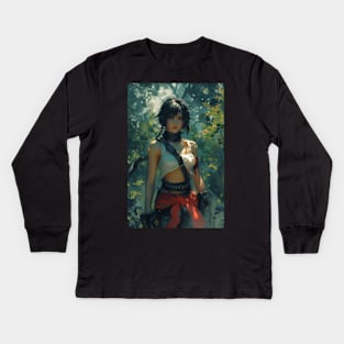 FF7 Rebirth Yuffie Kisaragi Kids Long Sleeve T-Shirt